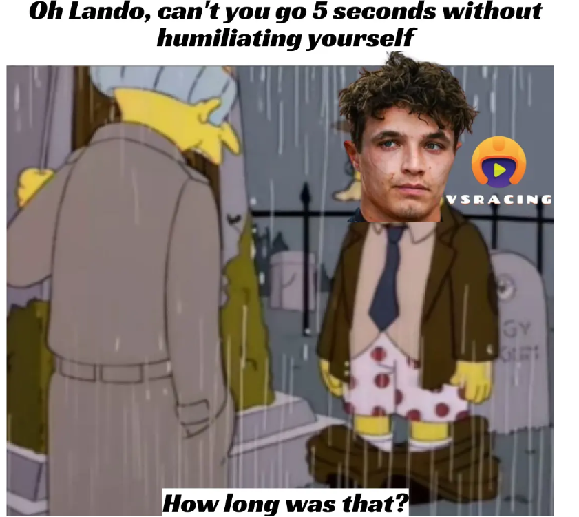 Lando Norris meme in 2025 Bahrain GP