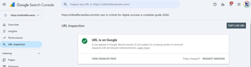 GSC indexation to help search engines work and rank pages
