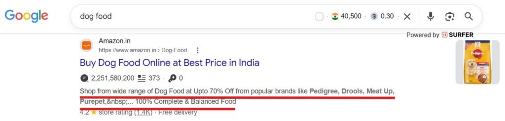 Meta description