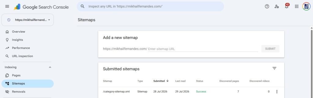 Sitemaps for technical seo