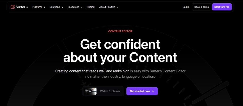 SurferSEO Review: Content Editor